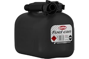 Carplan Tetracan - tanica per gasolio, Nera, 5 Litri