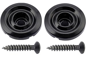 Musiclily Metall Bass Saitenniederhalter String Guides Trees, Schwarz (2 Stück)