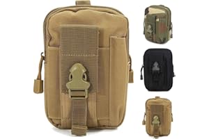 ZhaoCo Sac Tactique Ceinture, Sacoche Ceinture Nylon Molle EDC Gadget Utilitaire téléphone cellulaire pour Randonnée Voyage Sport Plein-air
