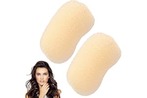 NADIAEN Hair Padding 2PCS Hair Padding for Updos Hair Volume Clips Volume Hair Clips Hair Updo Tools Volume Hair Block Insert Hair Pad Hair Filler Clip for Women Girls DIY Hairstyle (Off White)