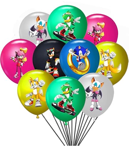Toyland ® Pack De 2 Ballons En Aluminium 1 Ballon Sonic De 74