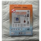 Ar&ccedil;elik - Beko İle Uyumlu TT680B - TORNADO - TT4120 - KANGURU ELEKTRİKLİ S&Uuml;P&Uuml;RGE SENTETİK TOZ TORBASI (5 ADET)