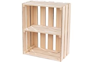 GENERIC ALLPO Bibliothèque Boîte en Bois | Armoire en Bois | Design Simple | pour Le vin ou Les Fruits | pour Les Chaussures | Table Basse | Deux étagères | Étagère à Chaussures | Armoire à Chaussures