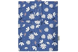 KAPAX Book Sleeve Cover - Hard Books Cover for Paperback, Washable Fabric, Book Protector- Padded, Tablet Pc Case Cover for Adult (Camomile)