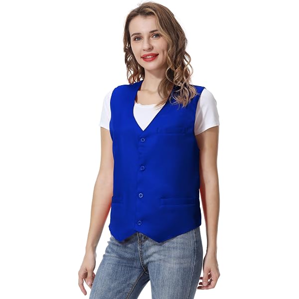 Top Tie Gilet Volontario Adulto Unisex Con Zip E Tasche - Leggero In Poliestere - Per Eventi, Supermercato, Volontariato (Taglia XL, Torace 42-44")