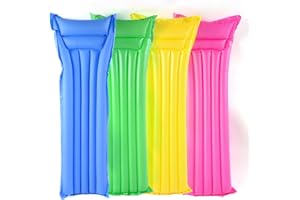 FiNeWaY® Inflatable Matte Lilo Lounger Float Beach Swimming Pool Air Mat Bed Relaxing Coloured Sun Lounger Comfortable Fun Time 75" x 33"