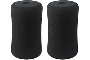 HASALLER 2 Pack Black High Density Foam Foot Pad For Weight Bench Inversion Table Gym Workout Machine Tube Legs, 5.1x2.8x0.79inch Replacement Roller(20 * 70 * 130mm)