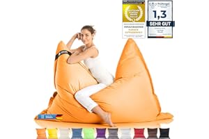 LAZY BAG Riesen-Sitzsack Classic XXL 140x180 cm | Sitzkissen 2-in-1 für relaxtes Sitzen & Liegen | Bequeme Indoor & Outdoor Momente Dank 4 Mio. EPS-Perlen für perfekte Ergonomie | waschbarer Bezug