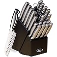 Oster 70562.22 Baldwyn 22-Piece Cutlery Block Set, Brushed Satin