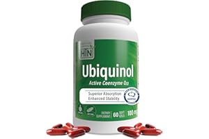 Ubiquinol 100mg 60 (Soy-Free) (Non-GMO) EAF CoQ10 (Enhanced Absorption Formula Coenzyme Q10 as Kaneka Ubiquinol) by Health Thru Nutrition (60 Softgels)