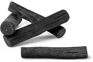 BLACK + BLUM - Lot de 4 Bâtons de Charbon de Bois Actif Binchotan - Filtre Naturel - Hydratation Saine - Ancienne Tradition Japonaise - Dure 6 Mois - 4 unités