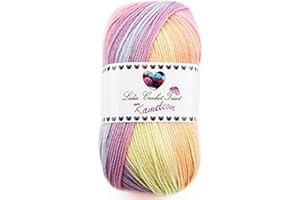 LIDIA CROCHET TRICOT Kameleon- hilo de lana fantasía multicolor, lana acrílico, hilo de tejer, hilo de ganchillo (100 gr/ovillo ; 32 colores) (empresa española/envío desde España) (14)