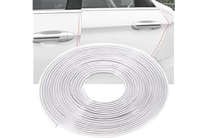 COMFLEEP Car Door Edge Protector, 5M Rubber Trim Seal Protector with U Shape Door Edge Guard, Fit for Most Cars (Clear, 16FT)