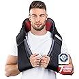 Donnerberg Back, Trapezius and Shoulder Massager -7 Years Motor Warranty - 2 Massage Techniques Shiatsu and Percussion with Heat - Best German Quality Massage Belt - Relaxation and Back Pain Relief
