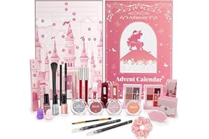 AIFANCIEY Beauty Adventskalender 2025 Mädchen mit 24 Exquisite Kosmetik Geschenk für Mädchen Teenager Frauen, Hochwertiger Beautyprodukten Eine Abwechslungsreiche Verwöhnende Und Stylische Adventszeit-24 Stück