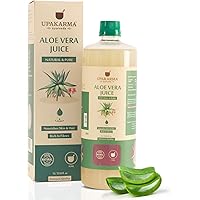UPAKARMA Ayurveda Aloe Vera Juice with Pulp a Natural All-Round Tonic for Skin, Hair and Boost Immunity | No Added Sugar - 1L