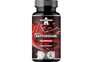 Nattokinase High Strength 100mg (2000 FU) - 60 Vegan Capsules - 2 Months Supply - Enzymes from Fermented Soybeans - Supplement to Support Circulation Health - by Apollo's Hegemony