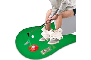 TUKEOO Golf Gifts for Men Dad, Toilet Mini Golf Set, Funny Secret Santa Gifts for Men Him,Christmas Novelty Presents for Dad Grandpa on Fathers Day Birthday Anniversary（6-piece set）