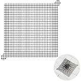 30 Stücke Abfluss Haarfänger Einweg Duschabfluss Mesh Aufkleber 6 Zoll Platz Boden Abfluss Aufkleber Filter Waschbecken Sieb 