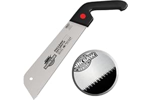 FAMEX WERKZEUGE Famex 5505 Profi Japansäge 300mm aus Karbonstahl 14TPI - Made in Japan - Dicke nur 0,6mm, Japanische Zugsäge Kataba mit flexiblem Sägeblatt, Feinsäge, Handsäge für gewerblichen Einsatz