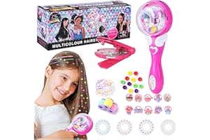 GENERIC 2-in-1 geflochtenes Haar Styling Set mit Bohrgerät, Flash Diamant DIY Mädchen Make-up Haarschneider & Zubehör Haarscherer