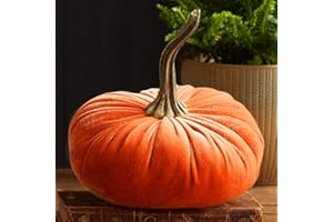 ACHIMLT Zucca Halloween Decorazioni Autunnali Zucche di Velluto Artificial Decorazioni Autunnali per Ringraziamento Halloween Finta Zucchi Artificiali Decorazioni Festa Autunnali (Orange, One Size)