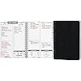 AccuPrints Soft Bound Wiro Daily Planner Organizer I A5 I Hard Cover I Plan your day | To do List Daily Planner