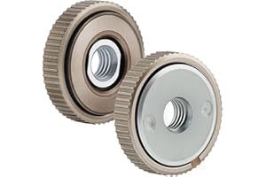 LUNEKUCK Tuerca Amoladora 2 Piezas Tuerca Rapida Amoladora M14 Tuerca de Apriete Rápido Sds Clic M14 para Todas Las Amoladoras Angulares de AEG, Radial Black and Decker, Dewalt, Flex, Hitachi, Metabo, Makita