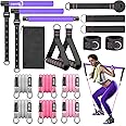 Bbtops Pilates Bar Kit with Resistance Bands,Pilates Bar with Stackable Bands Workout Equipment for Legs,Hip,Waist and Arm,Exercise Fitness Equipment for Women & Men Home Gym Yoga Pilates