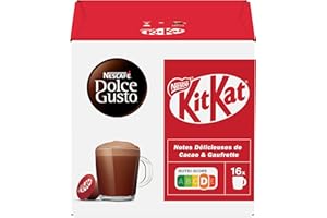NESCAFÉ DOLCE GUSTO Nescafé Dolce Gusto Kit Kat - Chocolat - 48 Capsules (Pack de 3 boîtes x 16)
