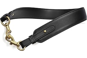 Courroie de Sac sous Le Bras, Courroie d'épaule Large de Remplacement en Cuir de 1,4" Nefelibata, Sac à Main personnalisé avec Fermoir en métal pour Sac à bandoulière, Sac à Main（Noir）