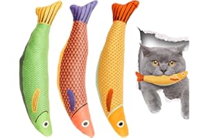 TUZHE Giocattoli per Gatti Giochi Gatto 3 Pezzi Giocattoli con Erba Gatta Gioco Interattivo per Gatti