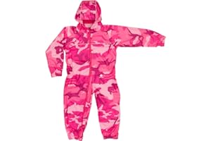 DRY KIDS Childrens Waterproof Rainsuit, All in One Dry Suit for Outdoor Play. Ideal Outerwear for Boys and Girls