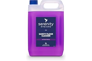 SERENITY HYGIENE Antibacterial Safety Floor Cleaner Concentrate - Floor Cleaning Machines or Mopping - Up to 250 Litres from 1 Bottle - Pet Safe Neutralises Odours & Sanitises Hard Flooring 5 l (Pack of 1)
