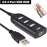 REALMAX® USB 2.0 4 Port HUB Ultra Slim External Super Speed Mini Smart Charging Port Compact AC Power Adapter Mac Mini Sony LG HTC Notebook