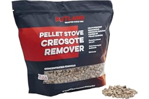 Rutland Products Pellet Stove Creosote Remover, Chimney & Flue Cleaning Wood Pellets, 8 Pound Bag
