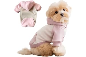 Winmany Small Dog Hoodie Pullover Sweatshirt for Dogs & Cats Lightweight Pet Puppy Fall Spring Hoodie Sweater