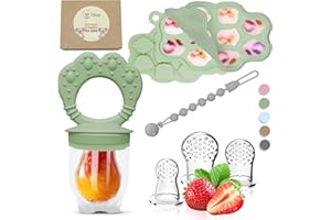 O'DOE Odoe Baby Popsicle Molds, Fruit Feeder & Freezer Tray | BPA-Free Food Grade Silicone | Easy-to-Clean Baby Food Freezer Trays | Teething Pacifier for Homemade Healthy Snacks