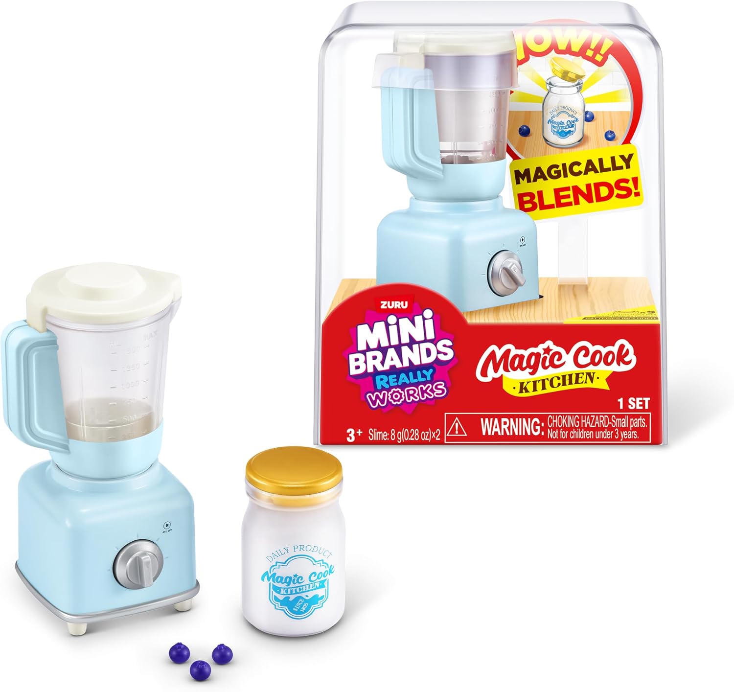Mini Brands Really Works Magic Cook Kitchen Cápsula Serie 1 (Blender) de ZURU: Electrodomésticos Miniatura funcionales, Juguete Coleccionable Sorpresa para niños, Adolescentes y Adultos 3+