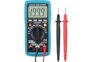 allsun Digital Multimeter Voltmeter Ammeter Ohmmeter Multimeter Tester Measures to AC/DC Current, Voltage, Resistance, Transistor hFE, Continuity, Capacitance, Tests Diodes, Transistors, Temperature