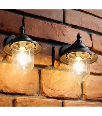 Lindby Außen-Wandleuchte Maelis Aus Aluminium – Spritzwassergeschützt (IP44), 1-flammig E27, In Braun Für Hauswand & Garten