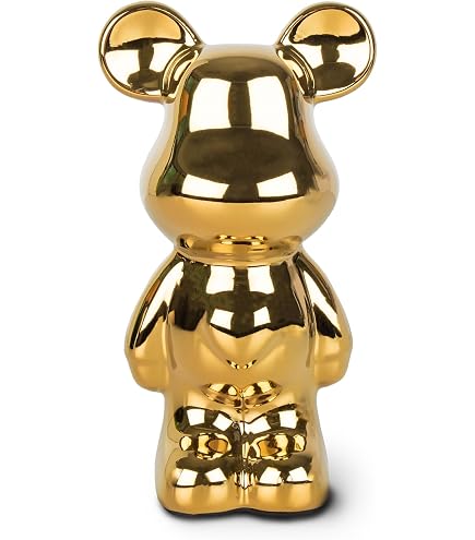 Statuette D'Ours Assis En Résine - Décoration Moderne Élégante Pour Maison, Bureau, Jardin Et Miniatures