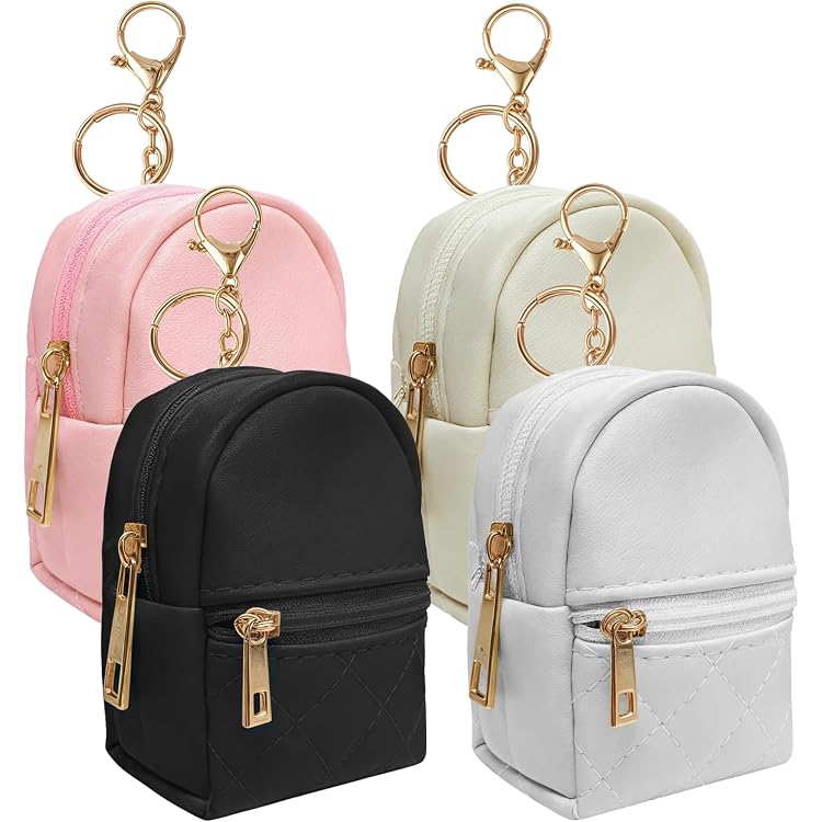 Lot De 2 Petits Porte-monnaie Avec Fermeture éclair - Nylon Résistant, Taille Compacte 8,5x6,5 Cm - Idéal Pour Pièces, Clés, écouteurs