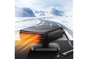Saintmuci Car Heater,Portable Car Heater 12V 200W,360 °Rotatable Car Heater Defroster,Fast Heating and Cooling Car Heater for Car Windshield,Universal Car Windshield Defroster Demister for Winter