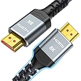 8K HDMI 2.1 cable 3m,Snowkids 8K hdmi cable Ultra HD hdmi 48Gbps High Speed 8K@60Hz,4K@120Hz,eARC HDR10 4:4:4|21:9,HDCP 2.2/2