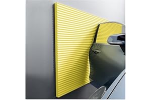 BORACY Paracolpi Garage, Paracolpi Garage Auto da Muro Esterno, Paracolpi Muro Garage, Gommapiuma Adesiva, Multicolore, 200x20/500x20 cm