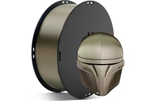 ANYCUBIC PLA Metal Filament 1.75mm, Shiny Adjustable Luster 3D Printer Metallic PLA Filament, Durable & Impact-Resistant,+/- 0.02mm Accuracy, Print with Most FDM 3D Printer,1KG Spool, Metal Champaign