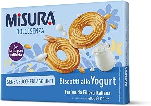 Misura Dolcesenza Biscotti allo Yogurt | Senza Zuccheri Aggiunti | Confezione da 400 grammi
