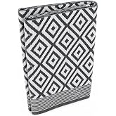 Plastic Mats for Sleeping On Floor Sitting Reversible Chatai Square Shape Mats for Home Living Room, Bedroom Floor, 4X6 Feet,