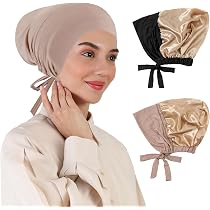 4 Sous-Bonnets Hijab XEPST - Modal, Taille Unique, Ajustables - Pour Femmes Musulmanes Ou Chimio